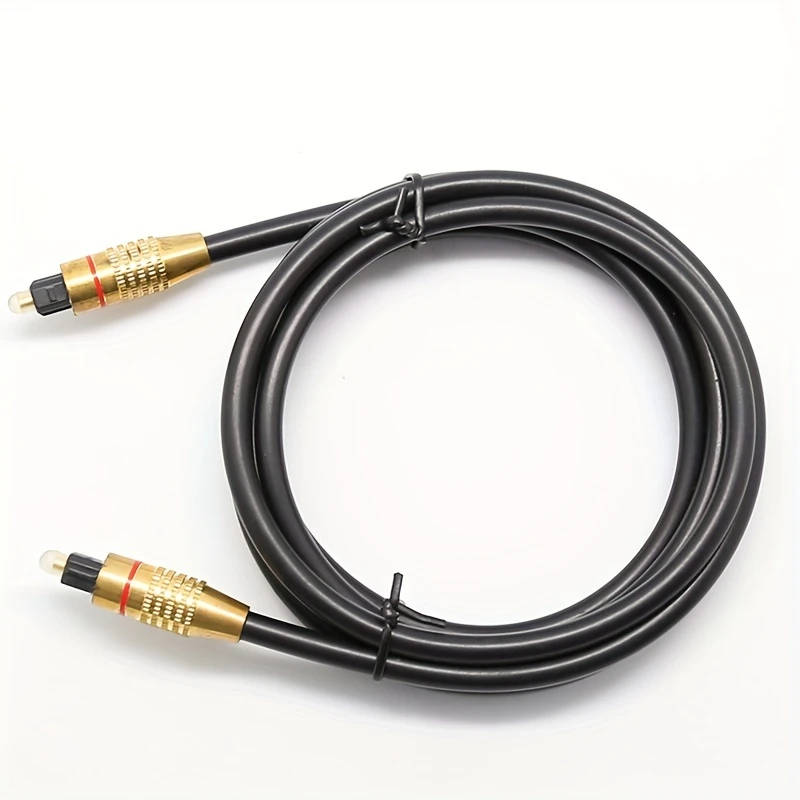 1pc 200CM OD6.0 Spdif Digital Optical Fiber Audio Cable Square Mouth Coaxial TV Amplifier Audio
