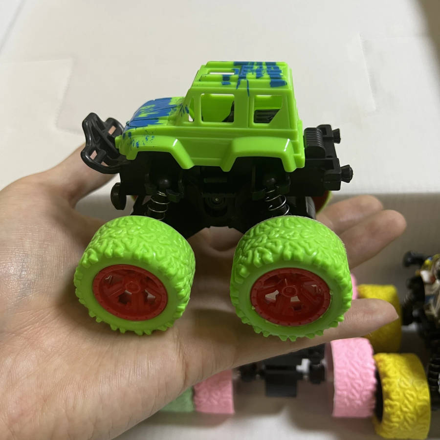 1pc Four-Wheel Drive Two-Way Inertial Off-Road Stunt Car Can Rotate with 360 Stunt As Halloween