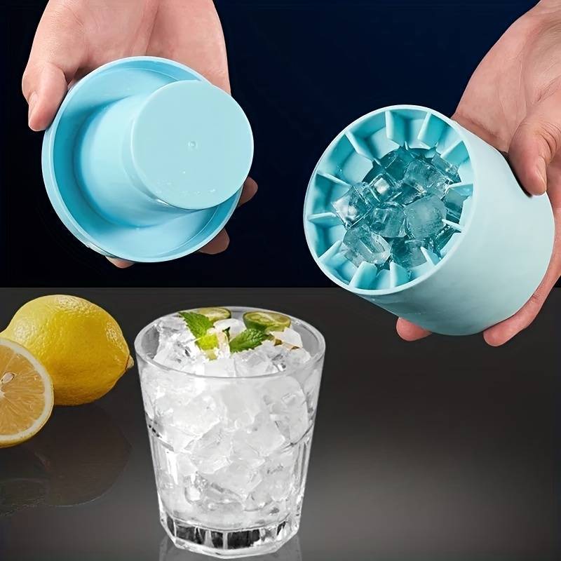 1pc Make Perfectly-Shaped Ice Cubes With This Easy-Release Silicone Ice Cube Mold Holds Up T
