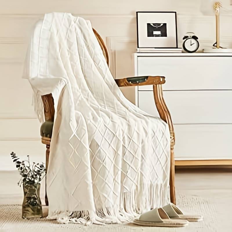 1ps Blanket Color White size 127.0x152.4cm