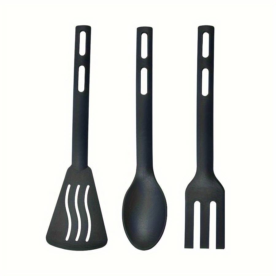3pcs set Integrated Nylon Kitchenware Three Piece Set Kitchen Cooking Non Stick Pot Spatula