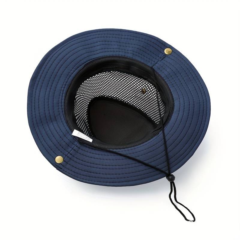 1pc Fisherman's Hat Outdoor Hiking Big Eaves Breathable Mesh Hat Sun Visor Hats For Men And Women.