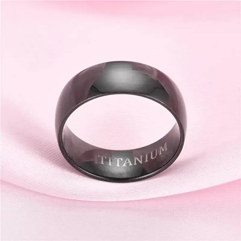Titanium Black Ring for Men