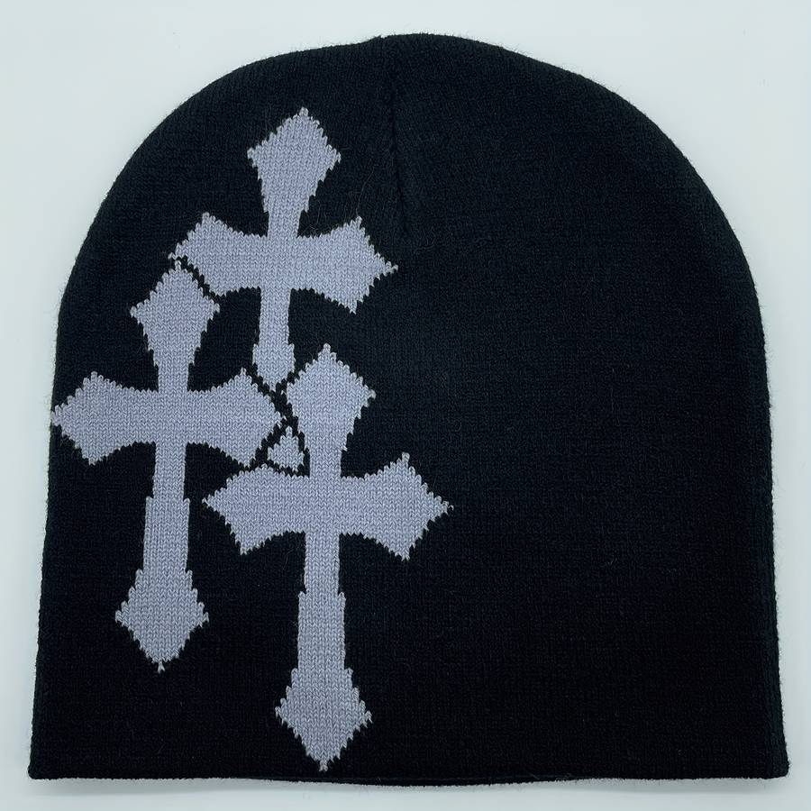 1pc Fashionable Casual Warm Knitted Hat Suitable For Outdoor Cycling Camping Travel