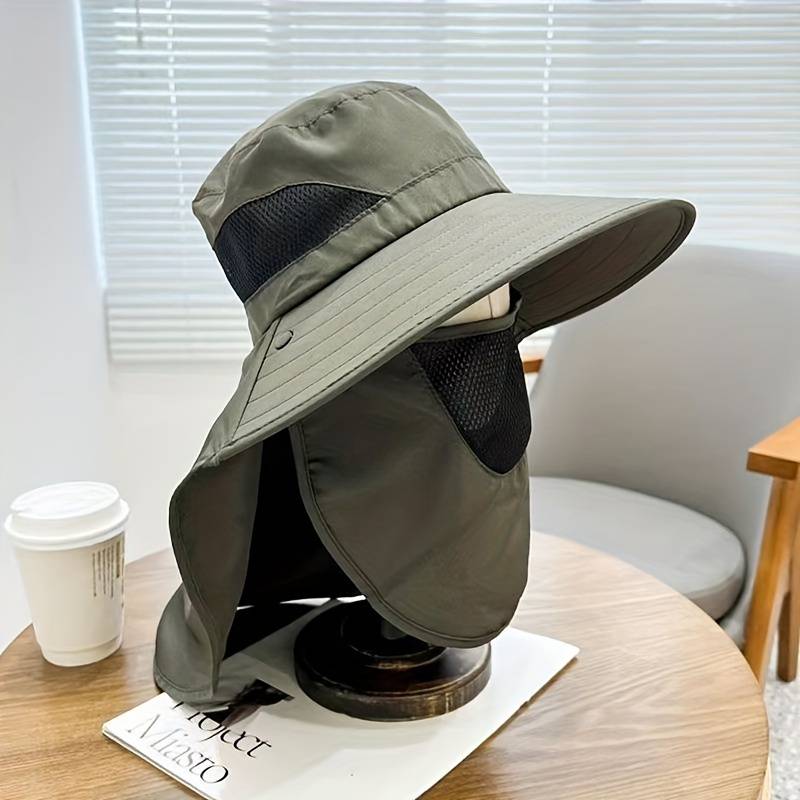 Sun Protection Hat With Neck Flap