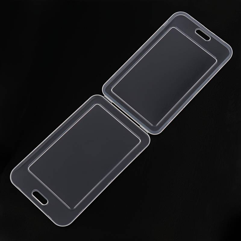 1pc Various Transparent Color Card Set Lanyard Hanging Clip Card Holder Student Teacher Certificat