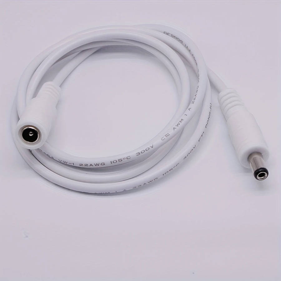 1pc 500cm CCTV 5.5x2.1mm Connector DC Power Extension Cord Extended Power Cable