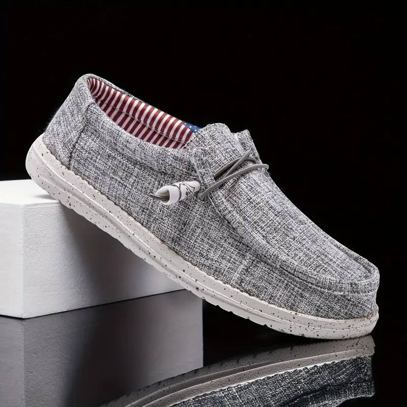 Mens Trendy Solid Casual Shoes with Adjustable Lace and Non Slip
