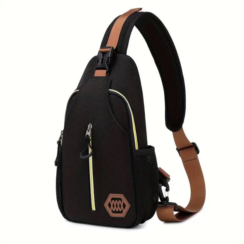 1pc Men's Adjustable Chest Bag Waterproof Portable Shoulder Bag Crossbody Bag Very Suitable For Trav