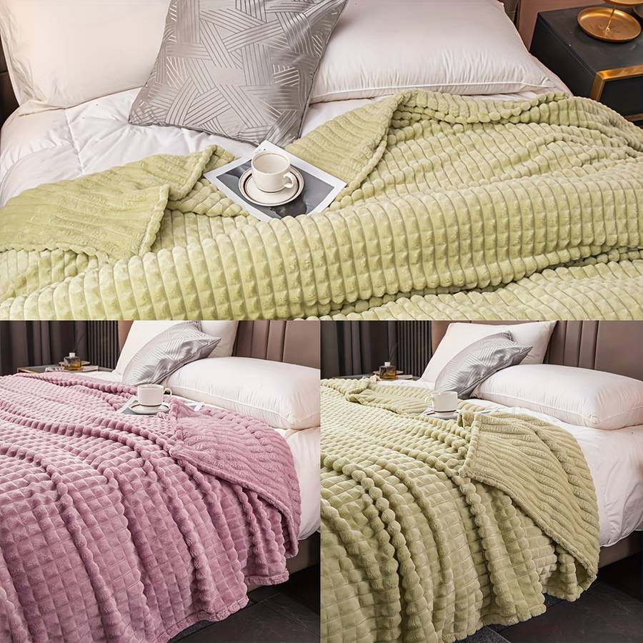1ps Blanket Color Taro Purple size Queen 150x200