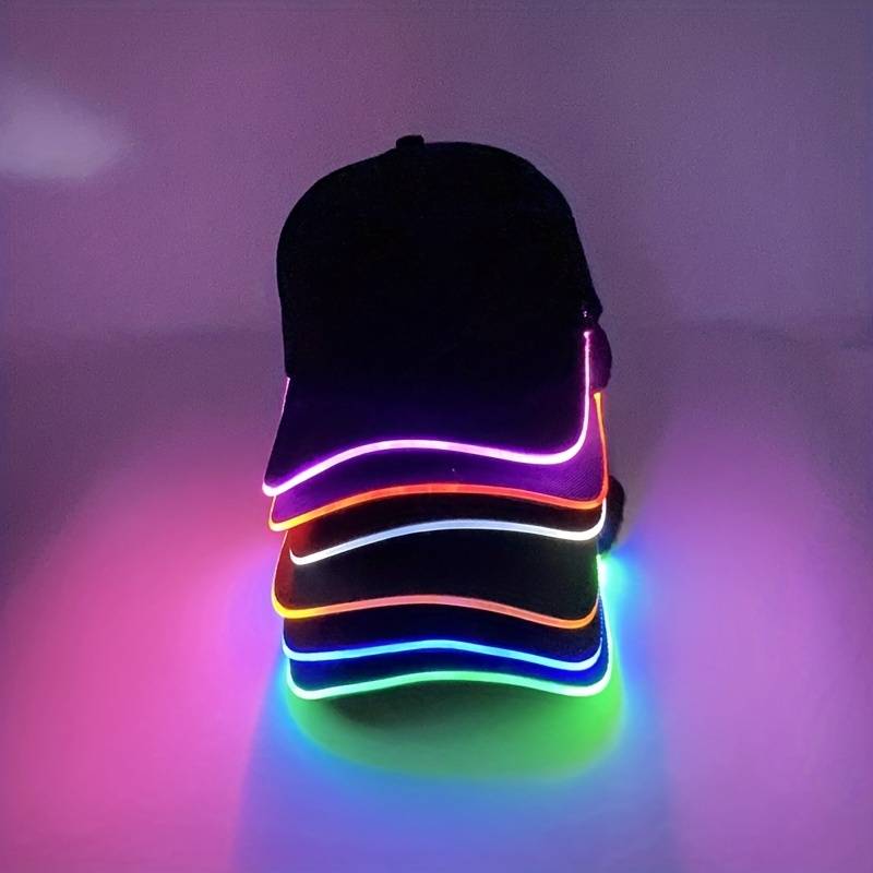 1pc Quacky LED Illuminated Duckbill Sunshade Hat Fashionable Baseball Caps with Outdoor Prote