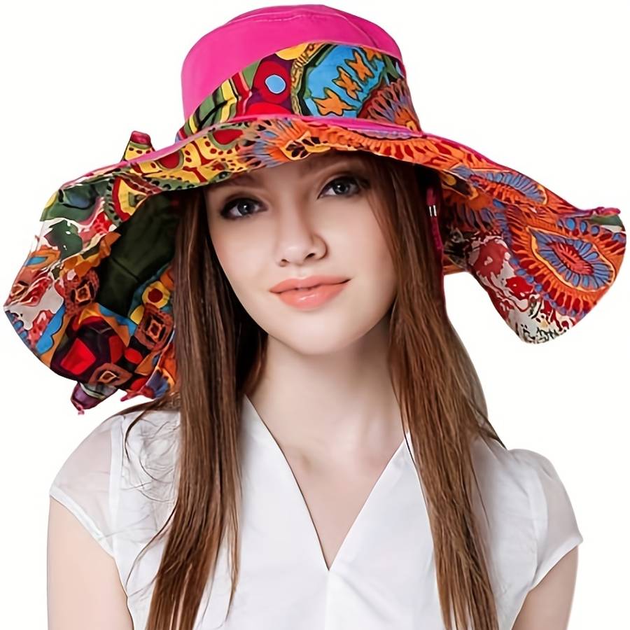 Stay Protected in Style Women's Large Brim UV Protection Summer Sun Hat