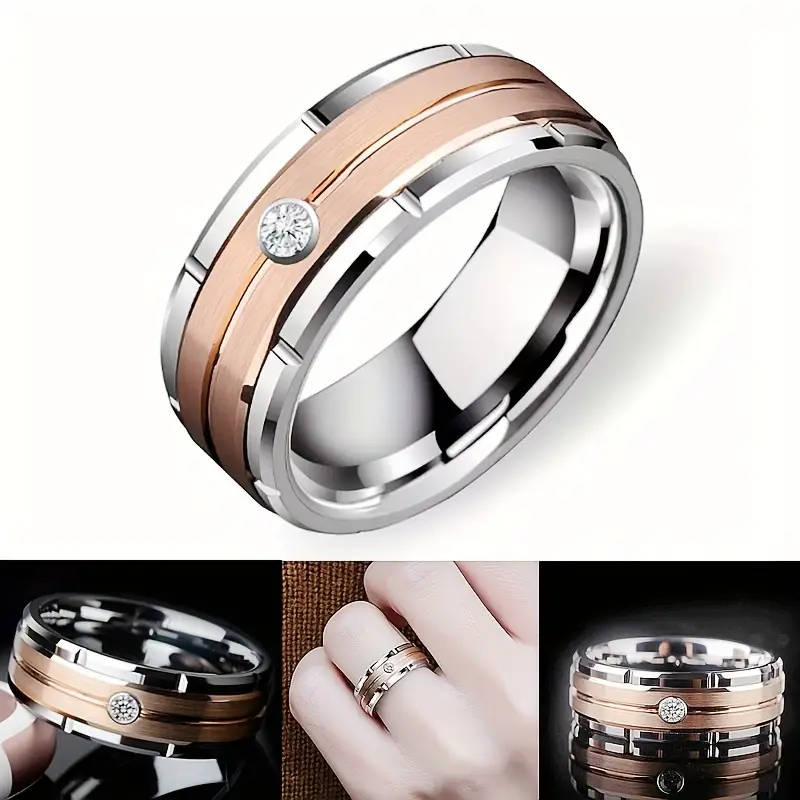 Men's 8mm Wide Titanium Ring