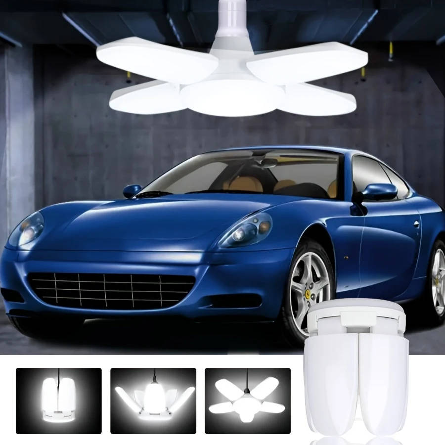 1pc LED Four-Leaf Lamp Mini Folding Light 28W  6500K Pendant Light Suitable