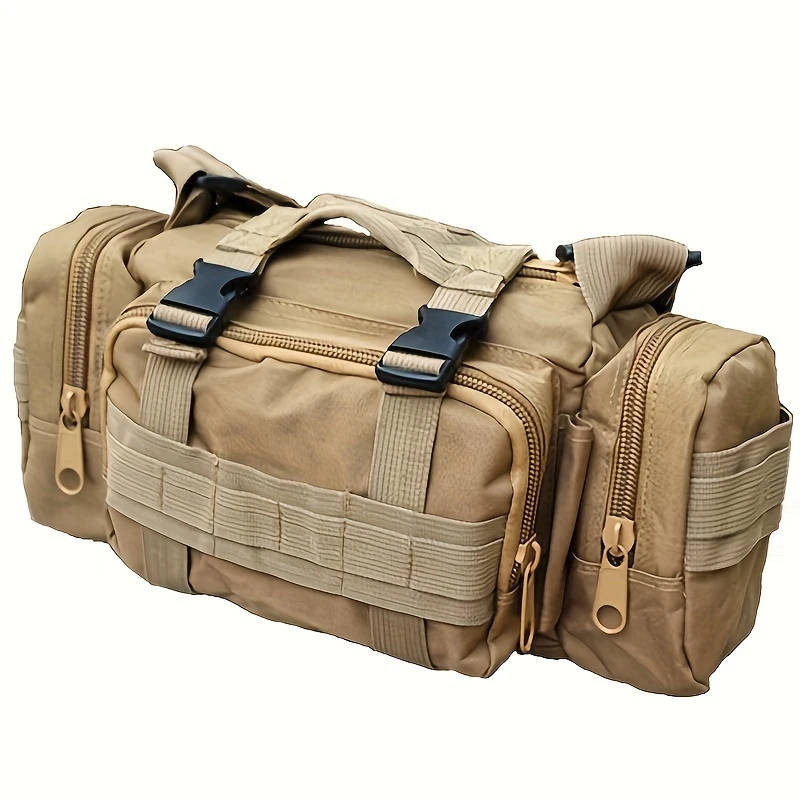 1pc Nylon Crossbody Bag for Outdoor Activities Fishing Hiking Camping Shoulder Pouch with Adjustable