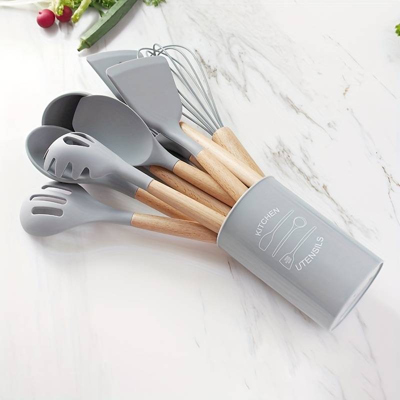 1pc Utensil Crocks American-Style Kitchen Plastic Kitchen Utensil Tube Multi-Purpose Baking Scrap