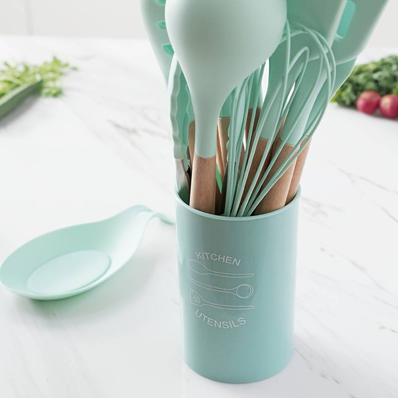 1pc Utensil Crocks American-Style Kitchen Plastic Kitchen Utensil Tube Multi-Purpose Baking Scrap