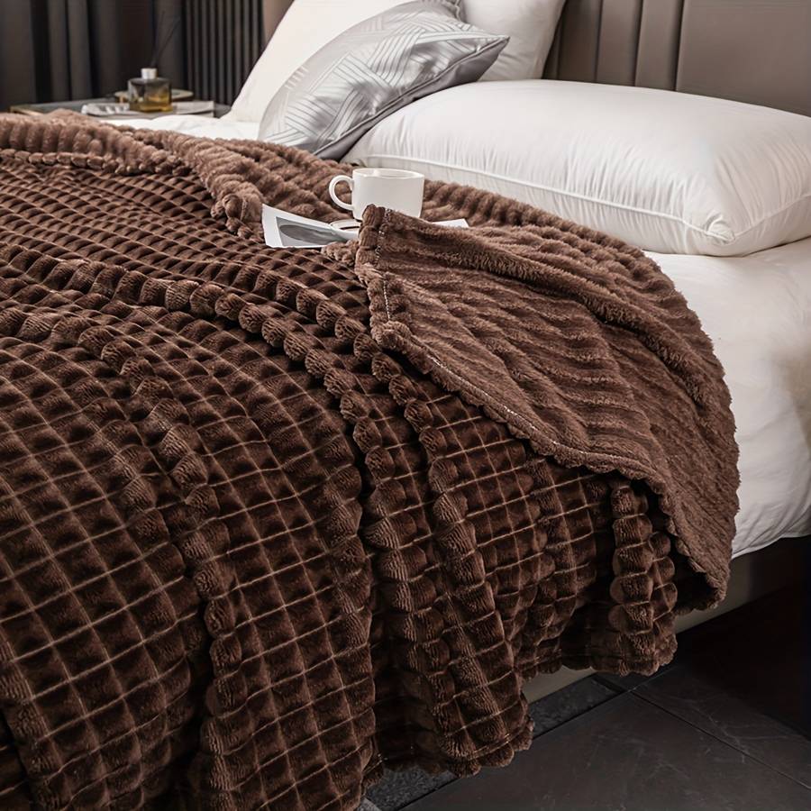 1ps Blanket Color Taro Purple size Queen 150x200