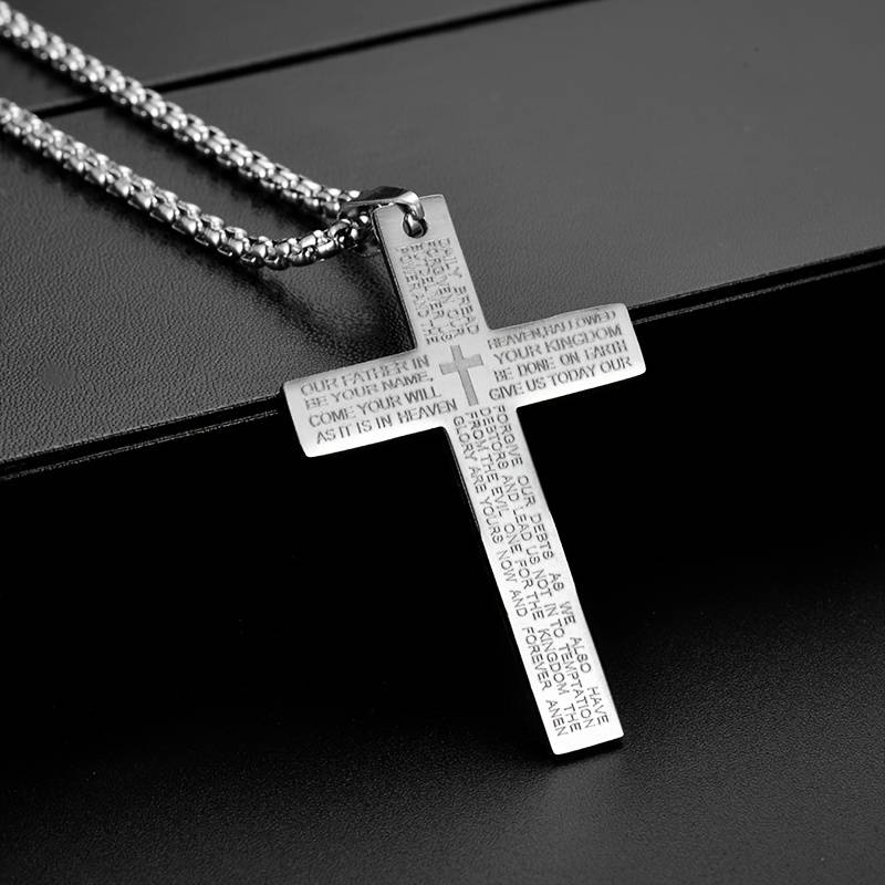 1 Piece White Add Black Jesus Theme Pendant