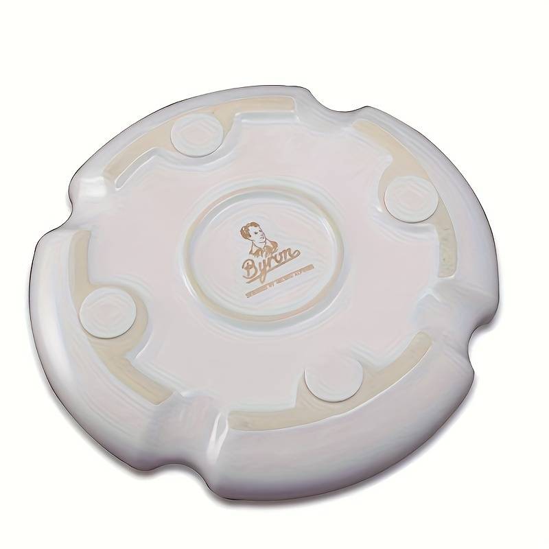 1pc Luxury Round Ceramic Cigar Ashtray with 4 Slots Elegant Holder for Smoking Accessories Perfe