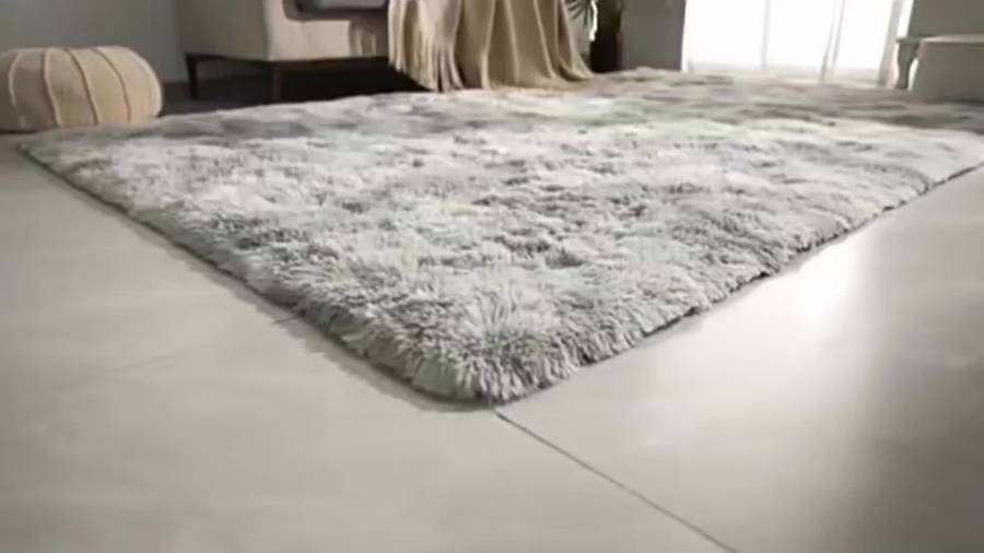 1Pc 80x120cm EmbroideRed Coffee Color Floor Mat