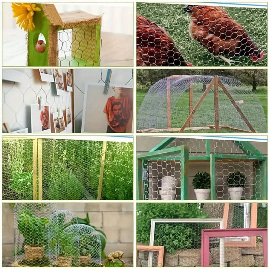 High Quality Galvanized Chicken Cage Net Durable Hexagonal Poultry Fencing 1M*10M