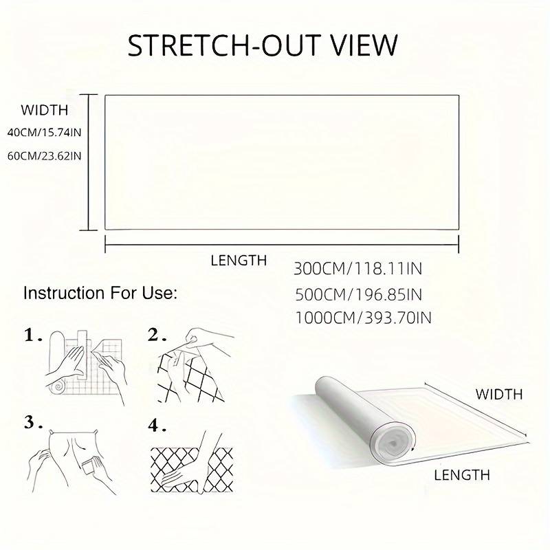 1PC Wall StickersMatte Texture Pure Black60CMX300CM  23.62X118.11IN