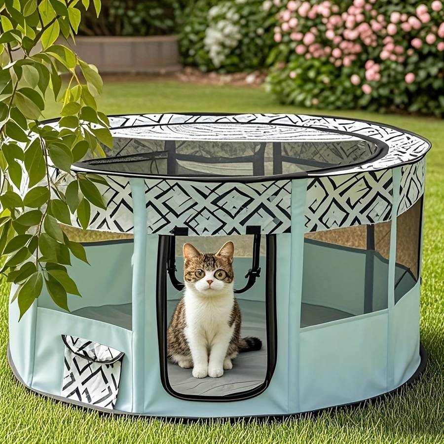 1pc Coffee Color Capacity MPet Cage