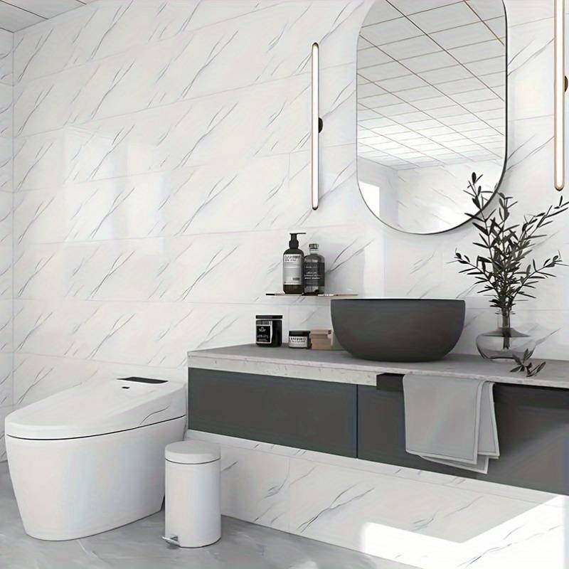 1PC Wall StickersIvory White40pcs 30cmX60cm 11.81inx23.62in