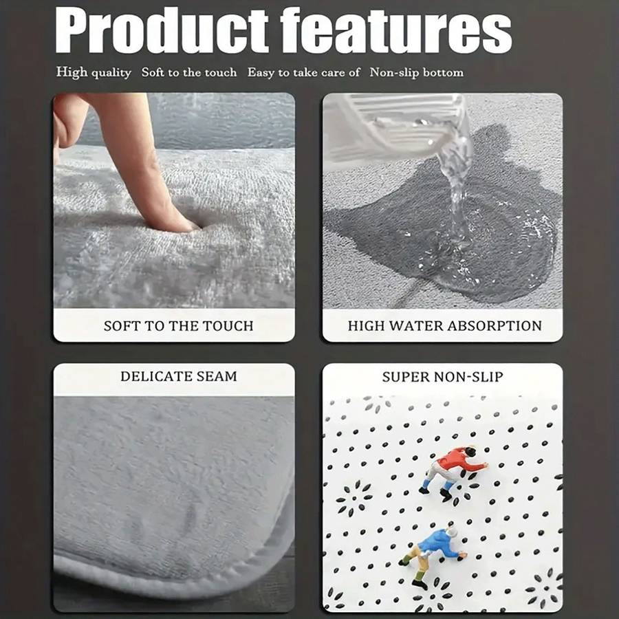 1Pc 15.74x23.62inch 40x60cm Floor Mat