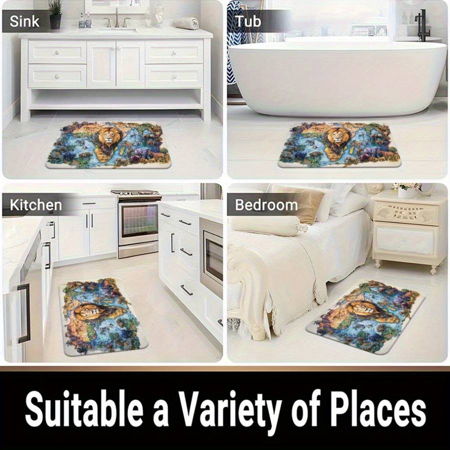 1Pc 23.6x35.4inch 60x90cm Floor Mat