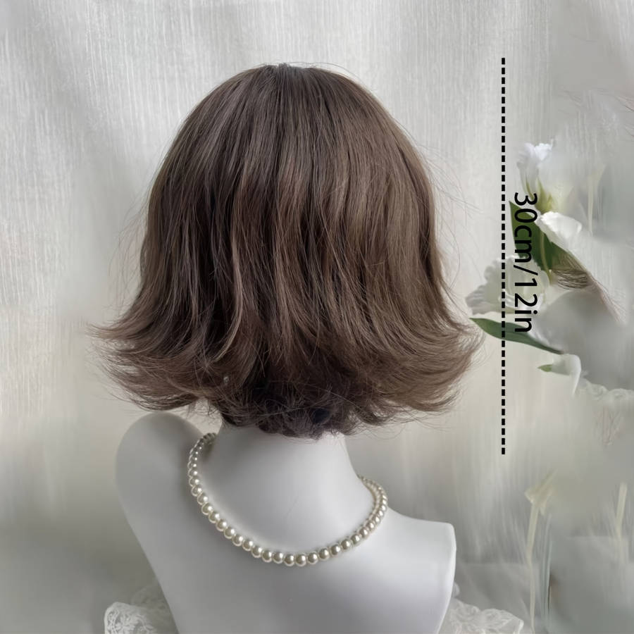 1Pc Cool Brown 30.48cm Fashion Design Wig