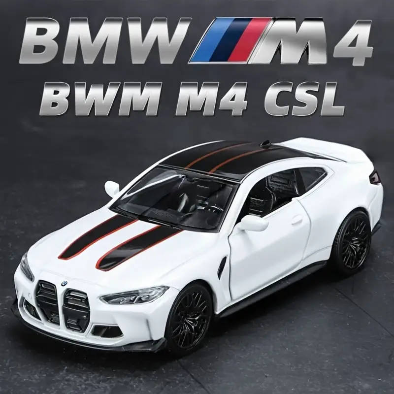 RMZ City 1:36 Scale BMW M4 CLS Alloy Diecast Model Car, Pull-Back Operation, Metal Vehicle