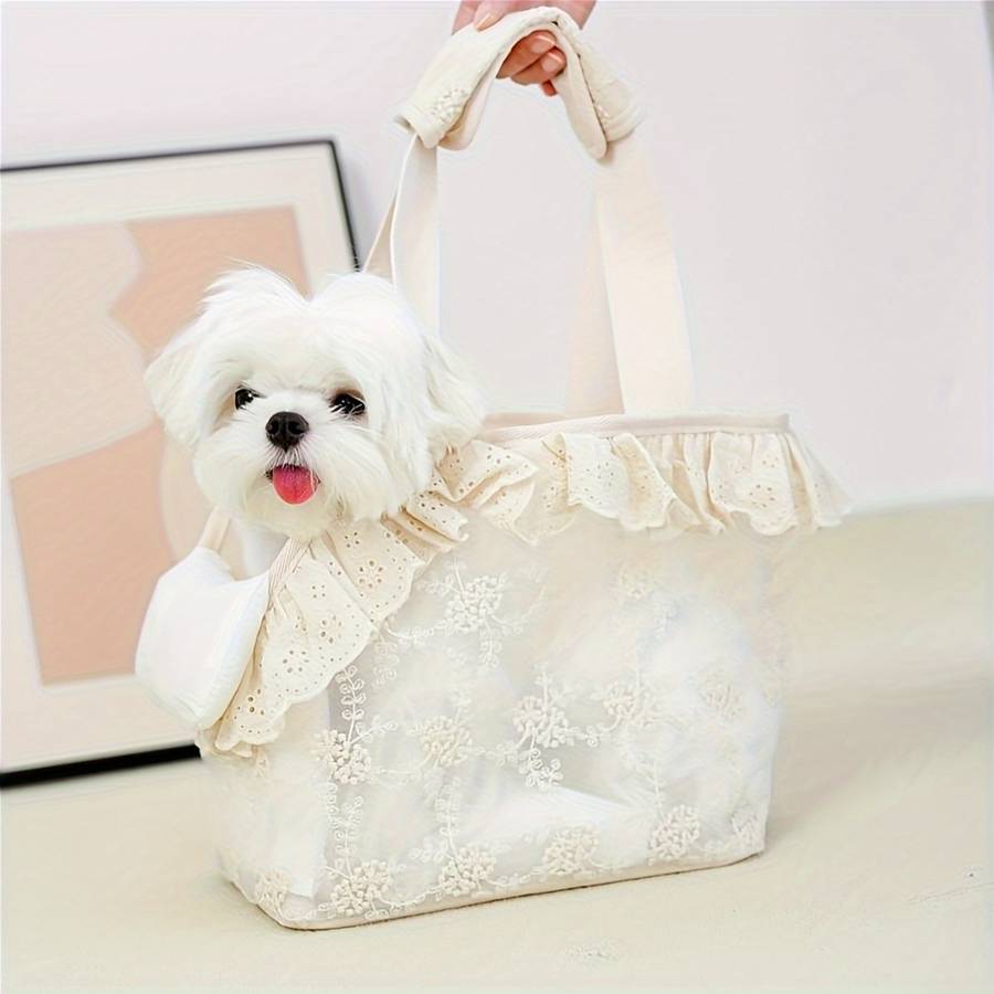 1pc Beigesize S 24*15*23cm Pet Bag