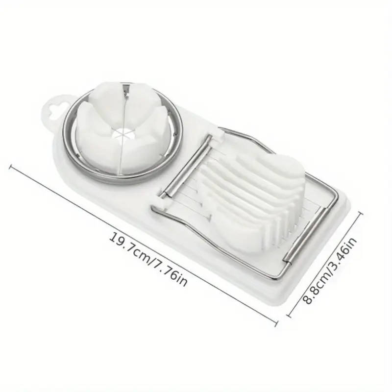 1pc 2in1 Multifunctional Egg Slicer Cutter Hard Boiled Egg Chopper Divider Dicer Kitchen