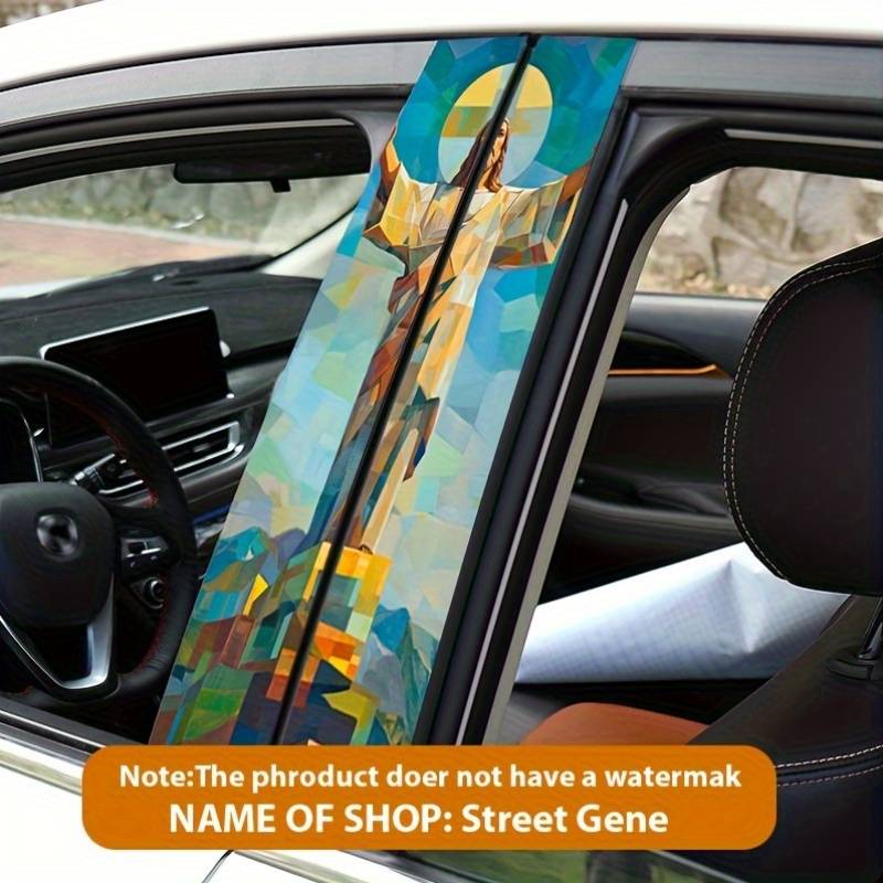 Luxury 2PCS Set   Left And Righ Jesus Christian Themed Stickers