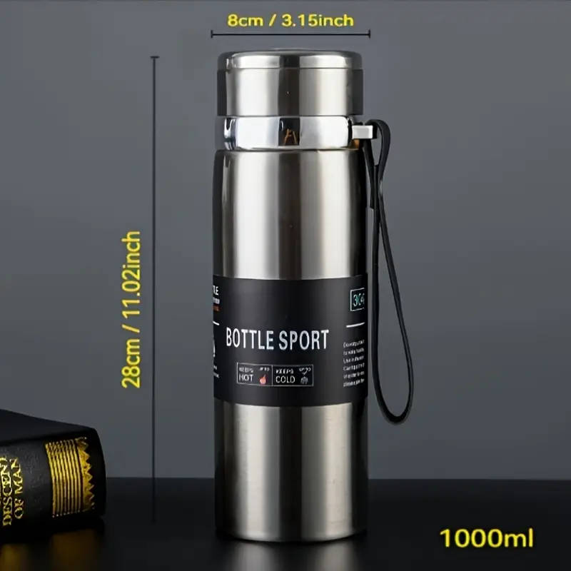 1L Large Red Thermos Flask