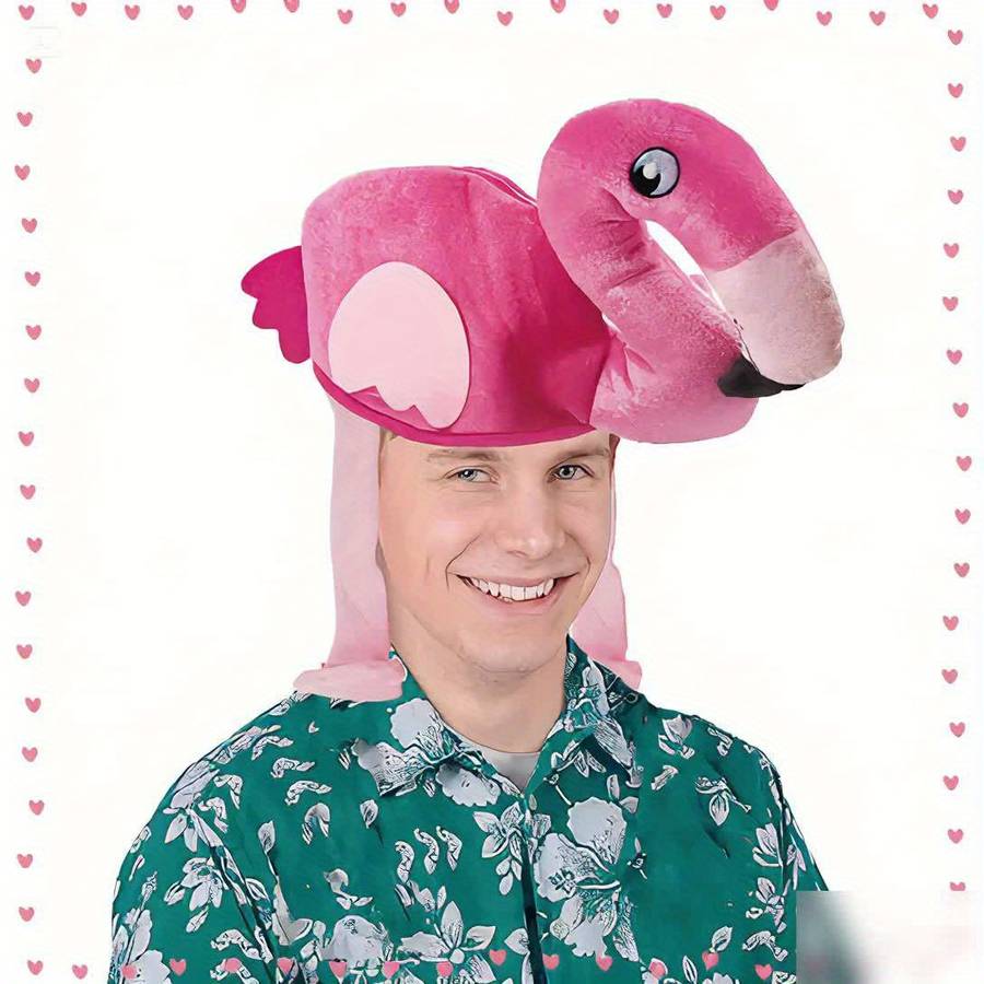 Flamingo Party Hat Soft Cute Animal Costume Accessory