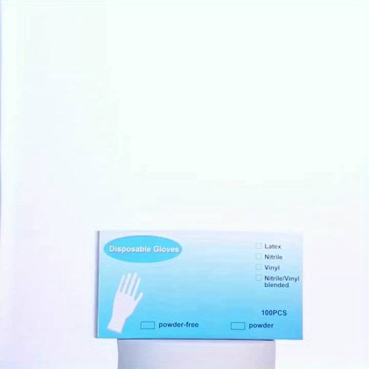 100pcs Thickened Purple Size L Household Cleaning Gloves