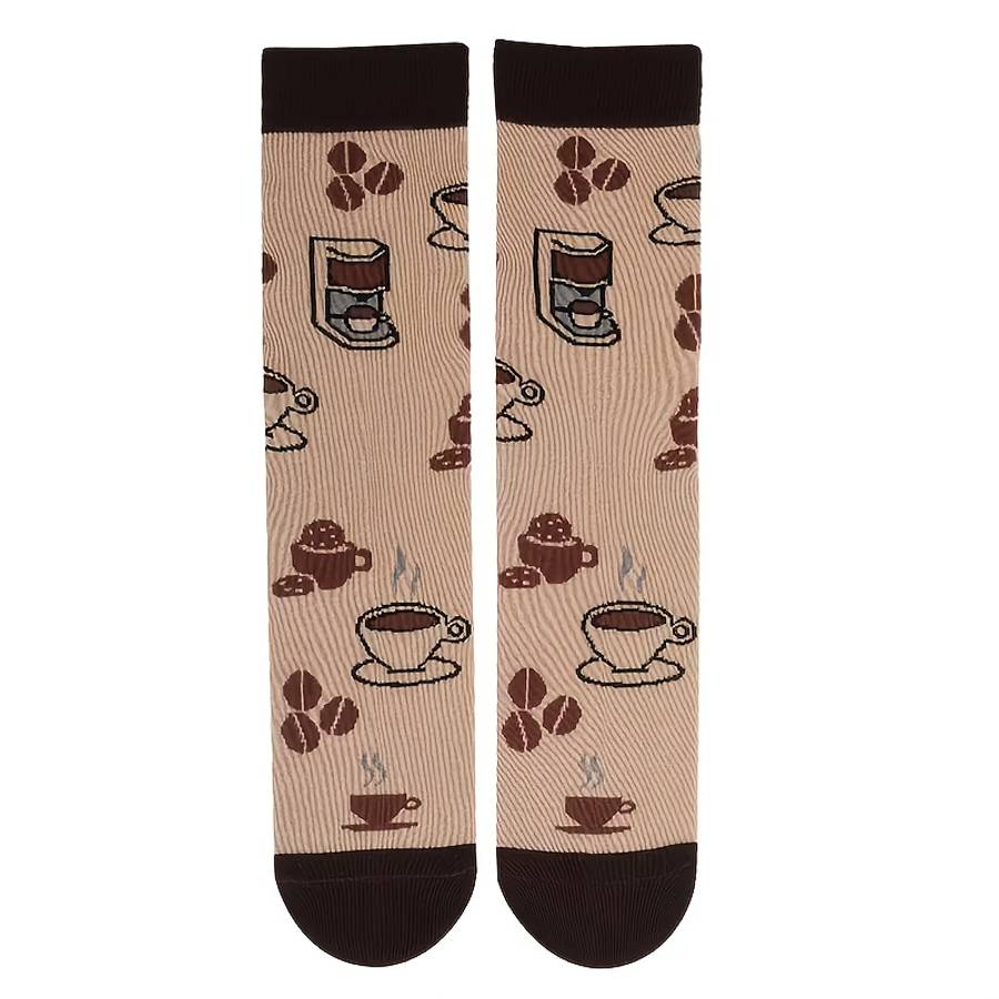 1 Pair Of Brown One Size Socks
