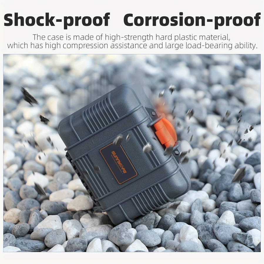 durable protective case for pro 4 3 waterproof shockproof hard shell release mount battery camera cable management and accessories storage case details 2