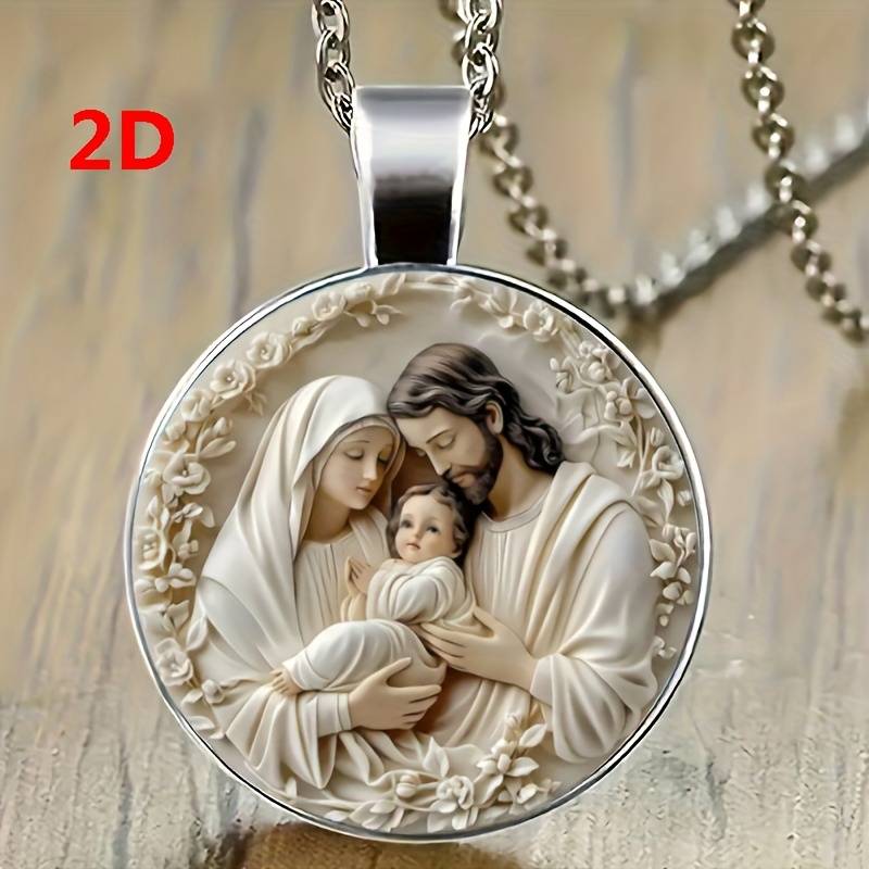 1 Piece Bronze Jesus Theme Pendant