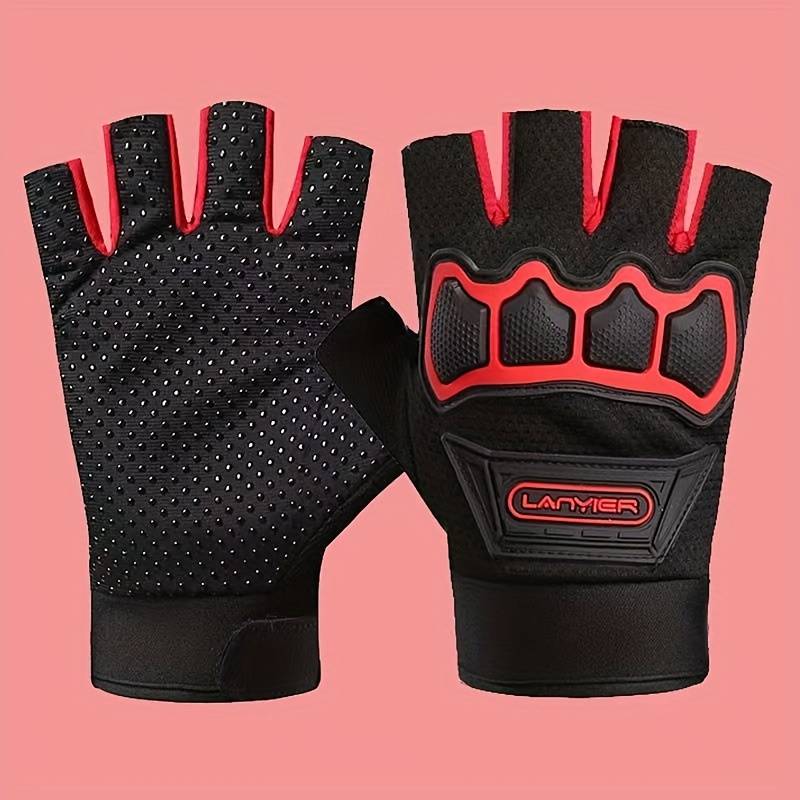 1 Pair Green Outdoor Sports Gloves