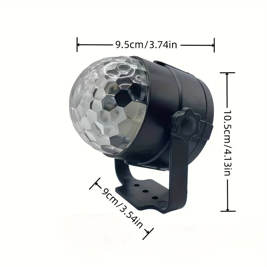 1pc Multifunctional RGB LED Magic Ball Light with USB Power Vibrant Disco DJ Party Atmosphere Lamp f