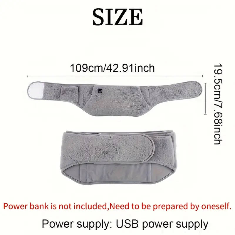 Glow Warmth, USB-Powered Portable Waist & Hand Warmer - Perfect Christmas Gift for Women, Ideal for