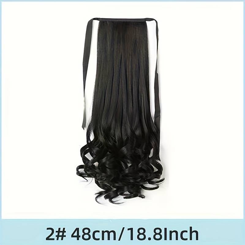 1Pc Dark Brown 45.72cm Fashion Design Wig