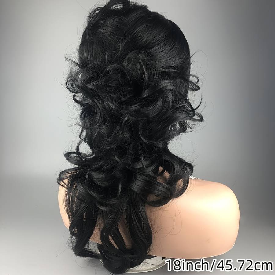 1Pc Burgundy 35.56cm Fashion Design Wig