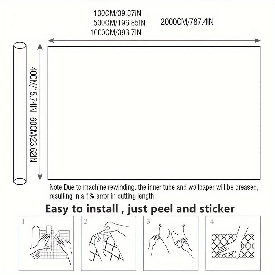 1PC Wall StickersGray1000cmX40cm 393.70inX15.75in