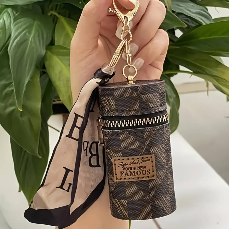 S Fashionable Cylinder Travel Walletspacious And Versatile Storage Bag With Zipper Closu