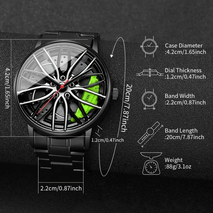 4pcs set Luxury Style Quartz Watch Set with Bracelet Necklace And Ring Does Not Include Watch Box